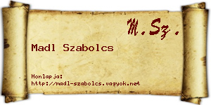 Madl Szabolcs névjegykártya